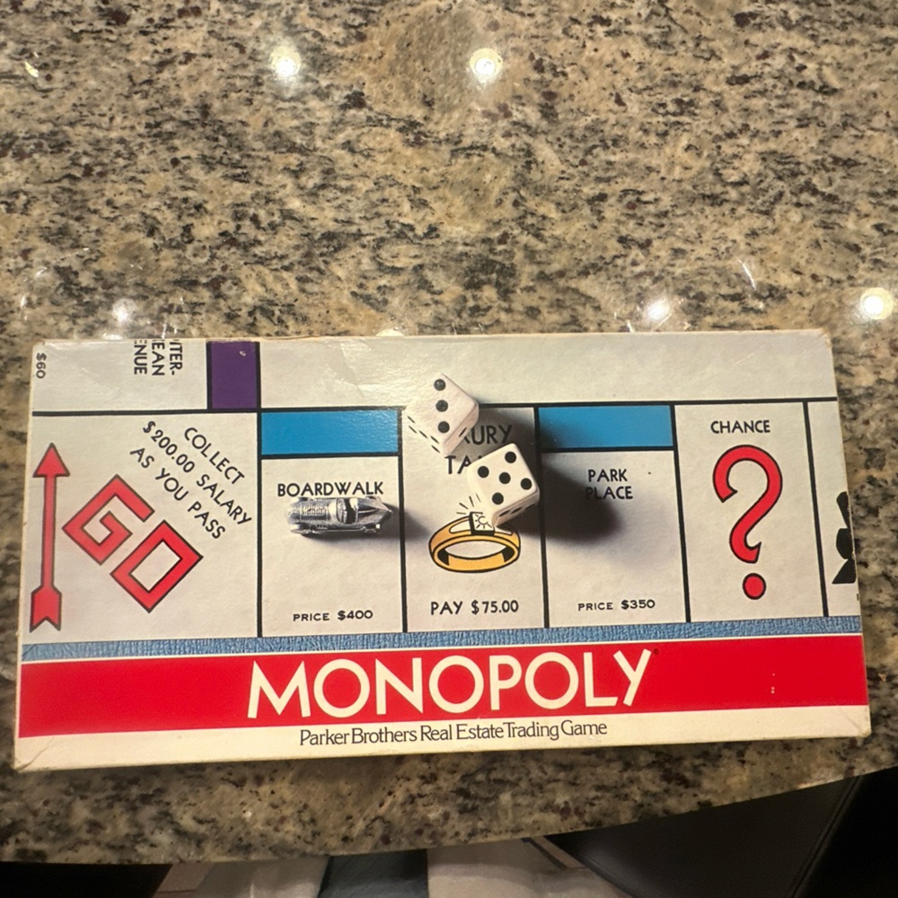 Vintage 1974 Monopoly Board Game COMPLETE Parker Brothers